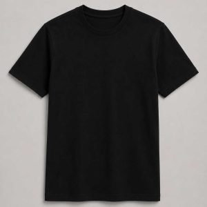 Black Adult T-Shirt 100% Cotton ±145g